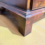 19th century Georgian style commode in end-grain wood marquetry.