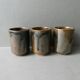 6 enamelled stoneware tumbler glasses
