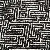 Club armchair in wood and fabric.