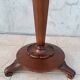 Art Nouveau side table in walnut and marble