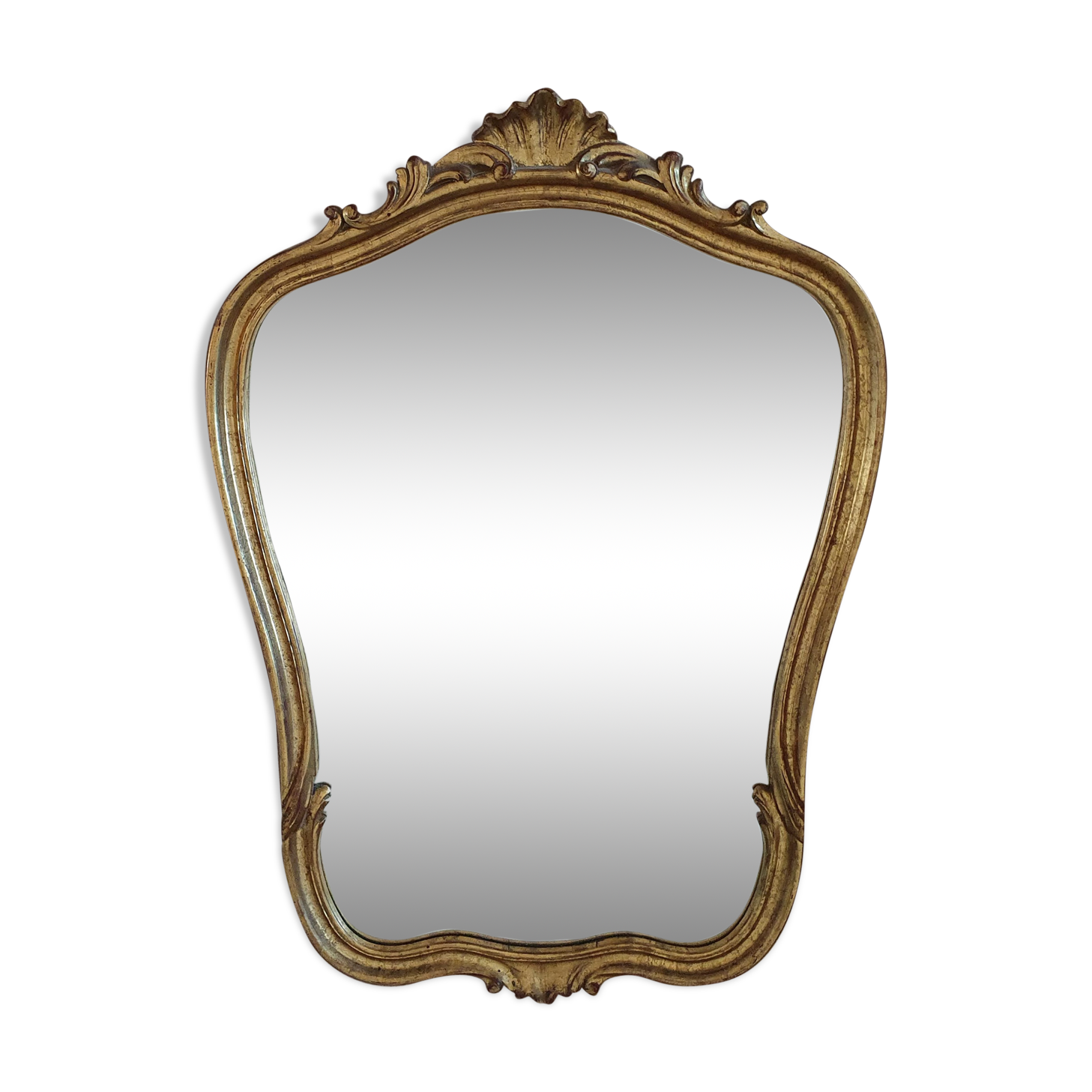 Miroir en bois et stuc 99x68cm