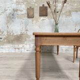 Solid wood farmhouse table