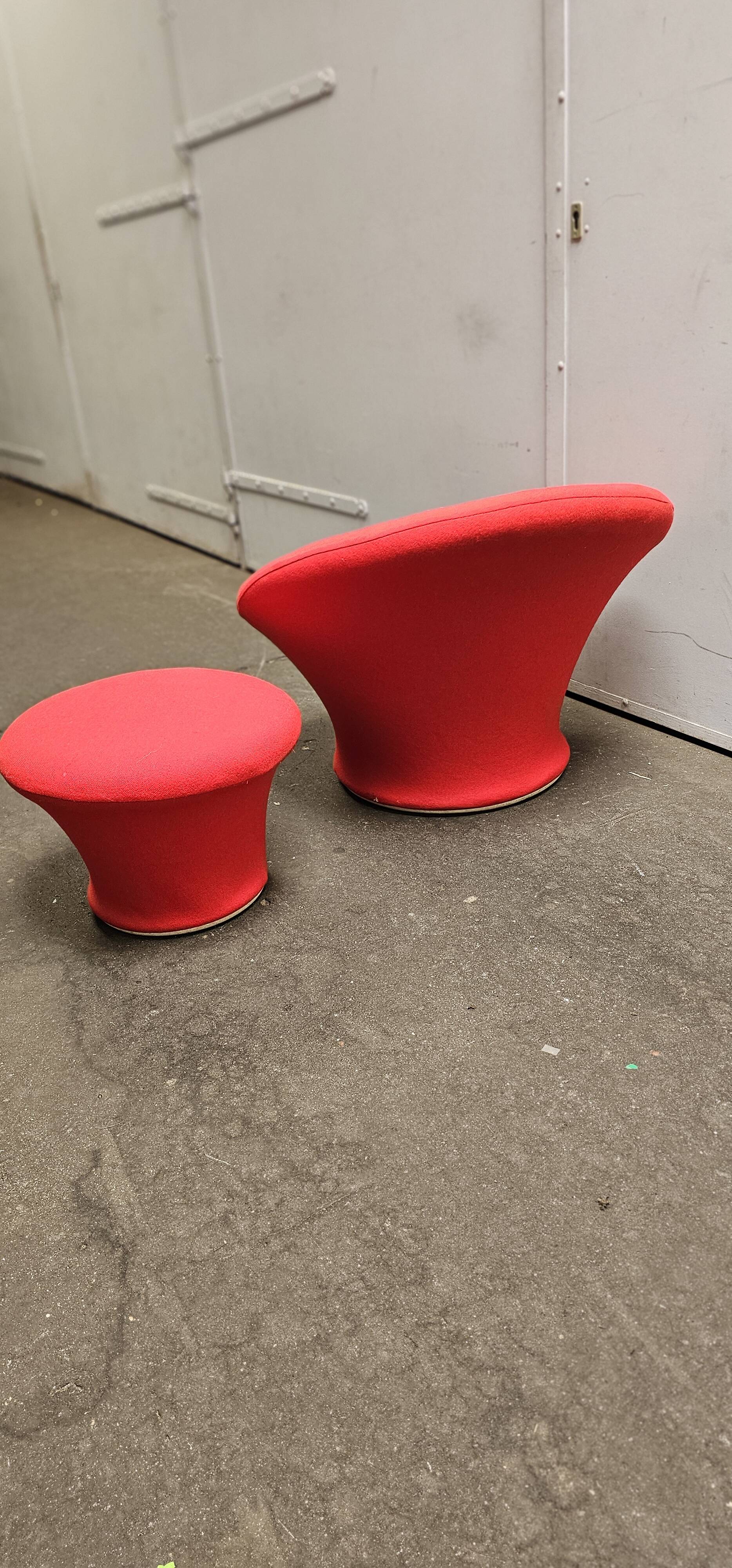 Champignon & pouf Pierre Paulin pour Artifort