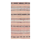 Tapis Kilim vintage à rayures colorées 5x10, 145x288 cm