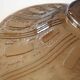 Verror dish engraved smoked glass