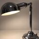 Lampe de bureau chromée art déco orientable