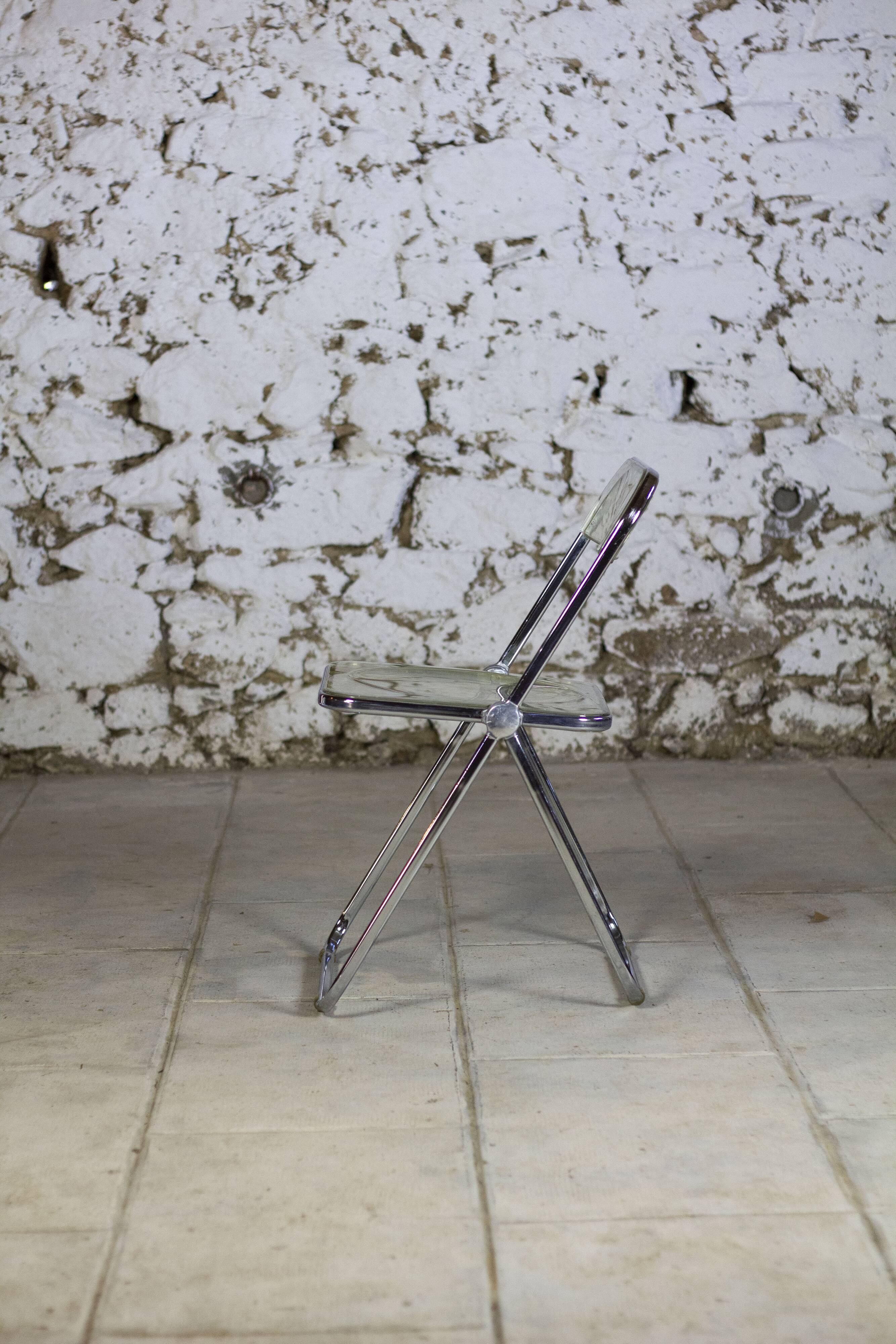 Folded chair by Giancarlo Piretti for Anonima Castelli, 1970