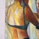 "The earring" oil on canvas signed Patrice Landauer