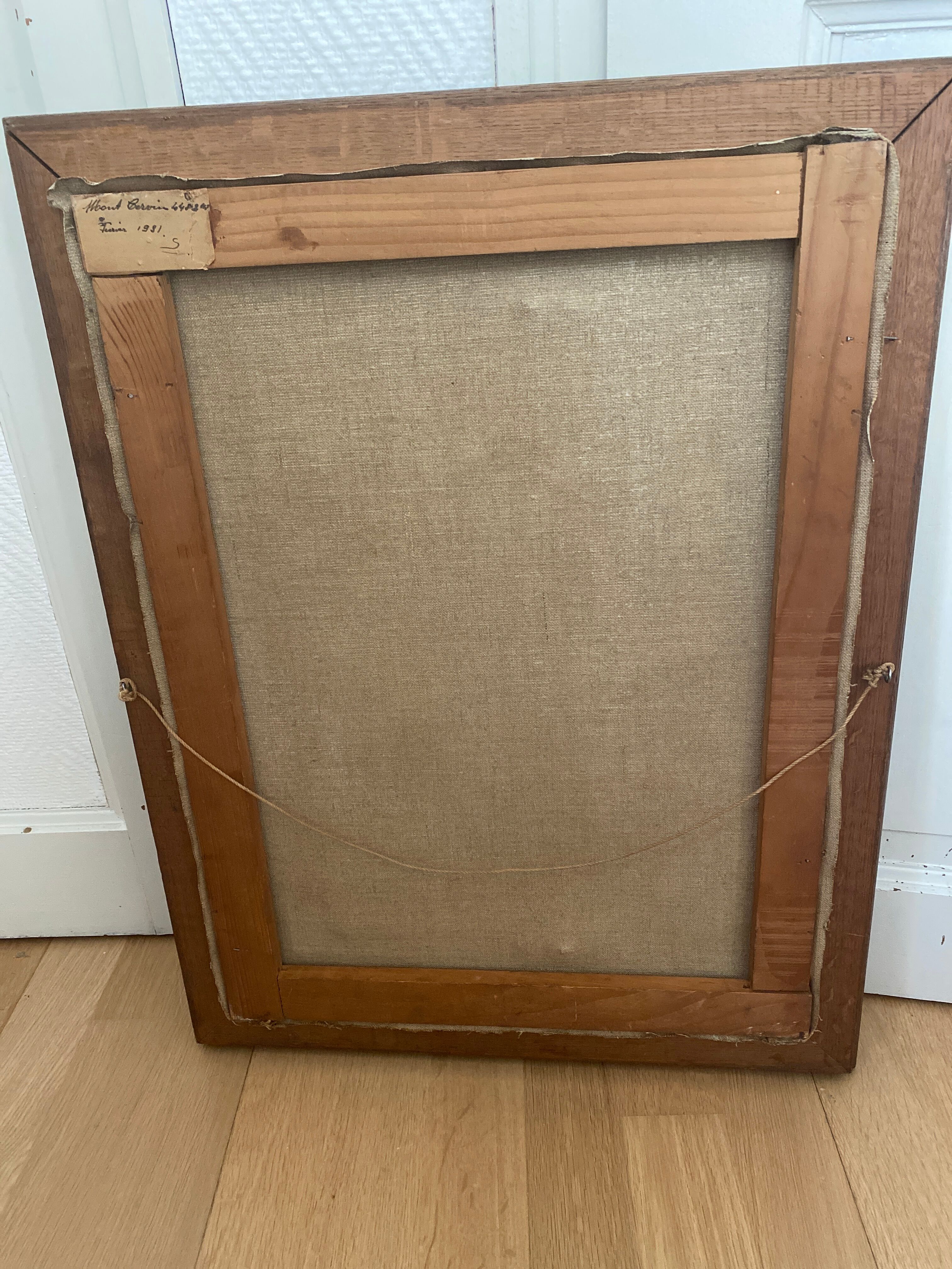 Oil on canvas "Matterhorn"