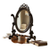 Vintage wooden table mirror / baroque floor mirror
