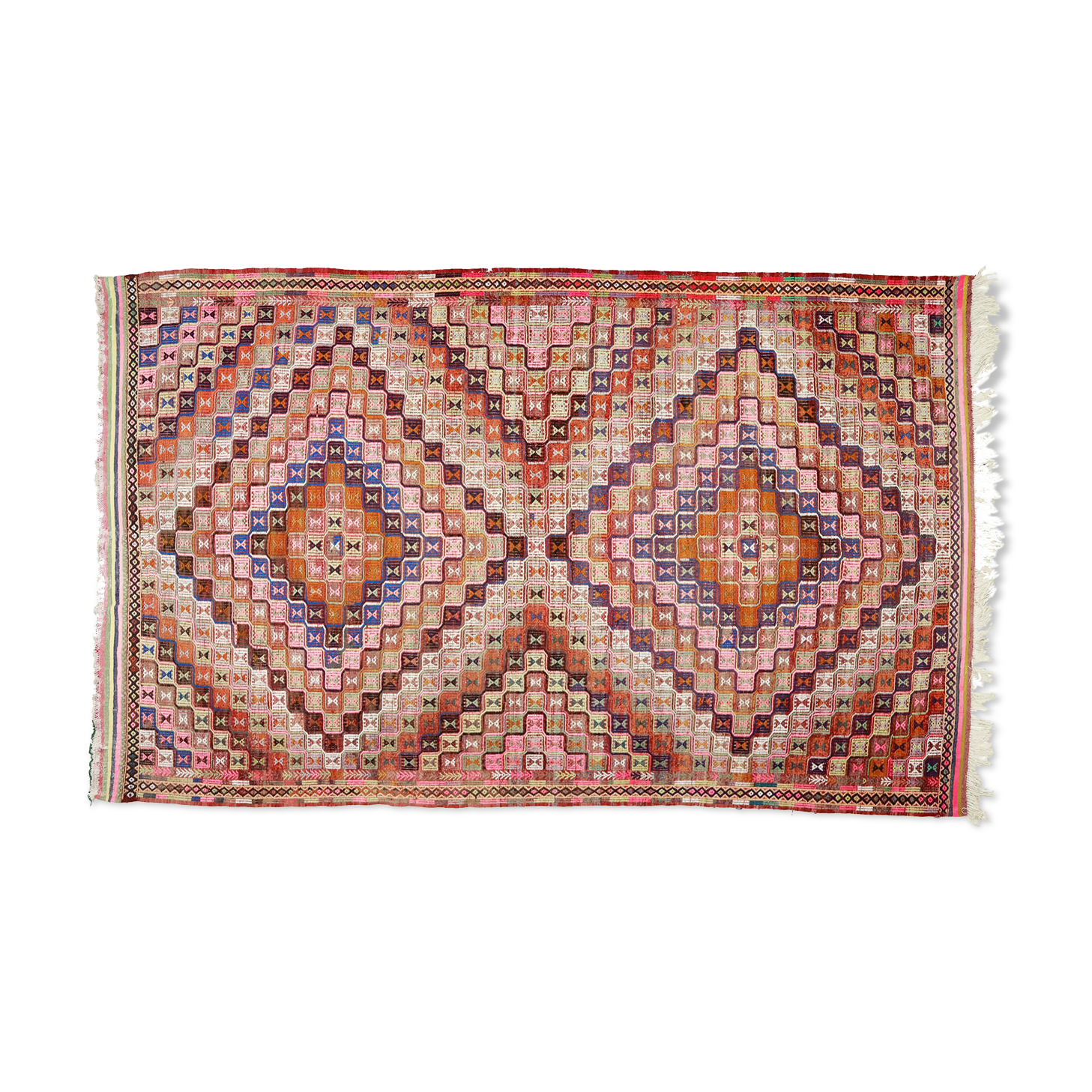 Anatolian handmade kilim rug 305 cm x 181 cm