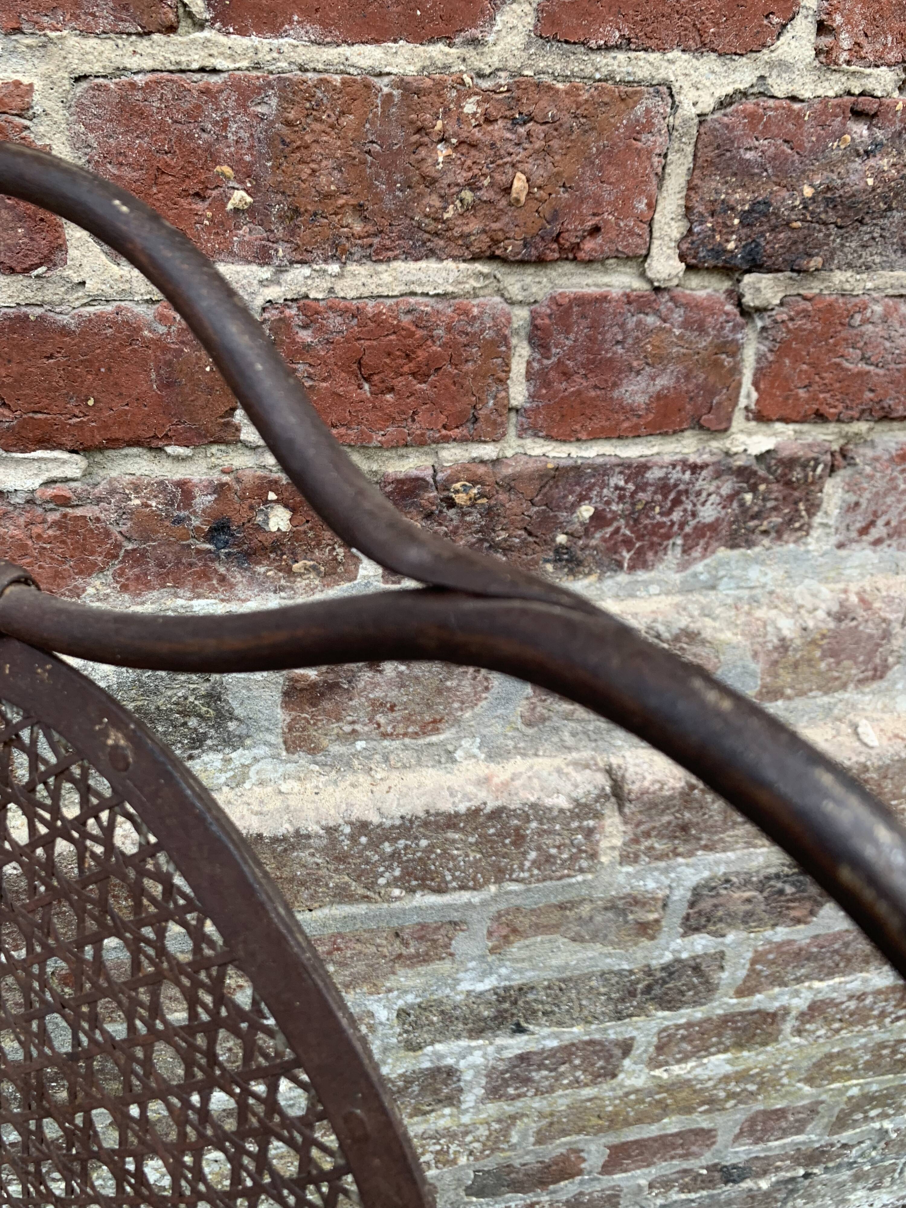 Ancient garden chair Napoleon III circa 1880