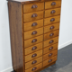 German apothecary's cabinet in oak mid-twentieth century