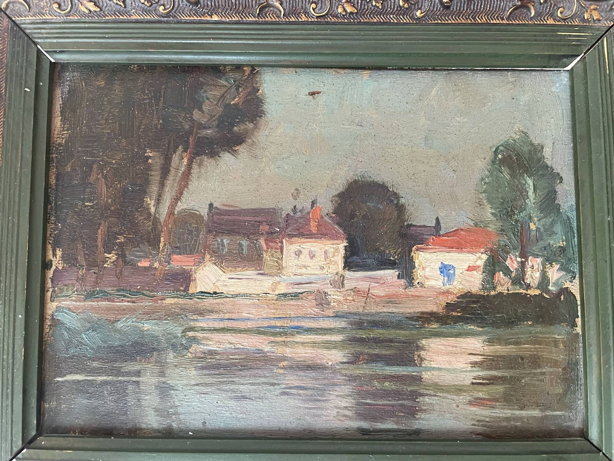 Paire de tableaux anciens