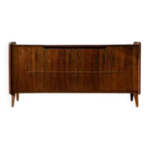 Commode en noyer du milieu du siècle par František Jirák, armoire de rangement, années 1970.