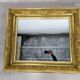 Miroir avec cadre doré