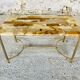 Vintage coffee table in marble and onyx circa 60/70