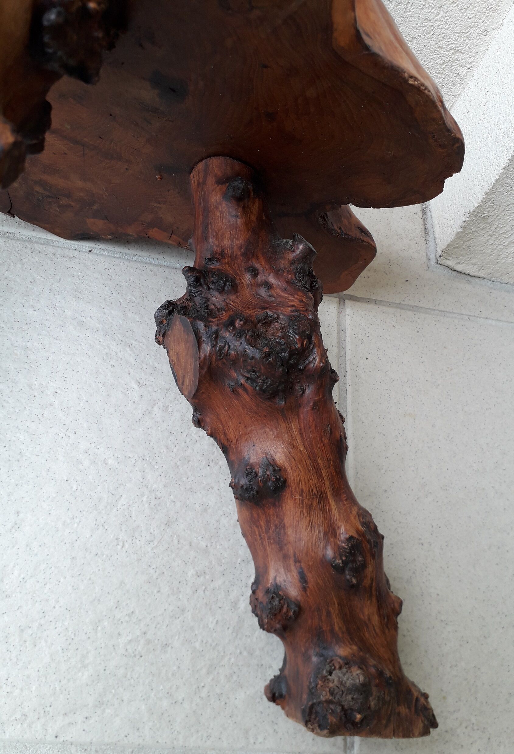 Solid wood stool
