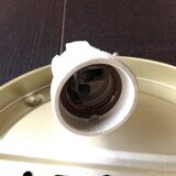 Amber glass ceiling rose by Limburg / vintage 1960s