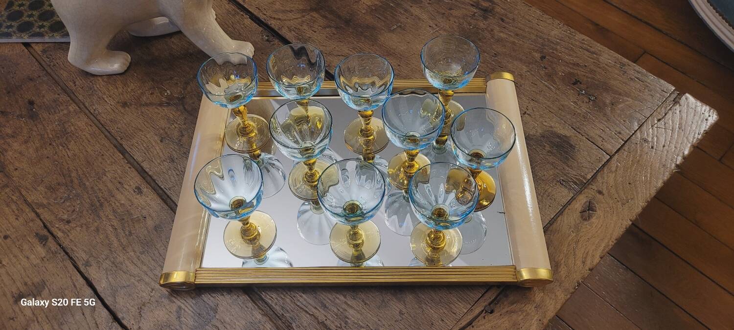 10 George Sand stemmed glasses