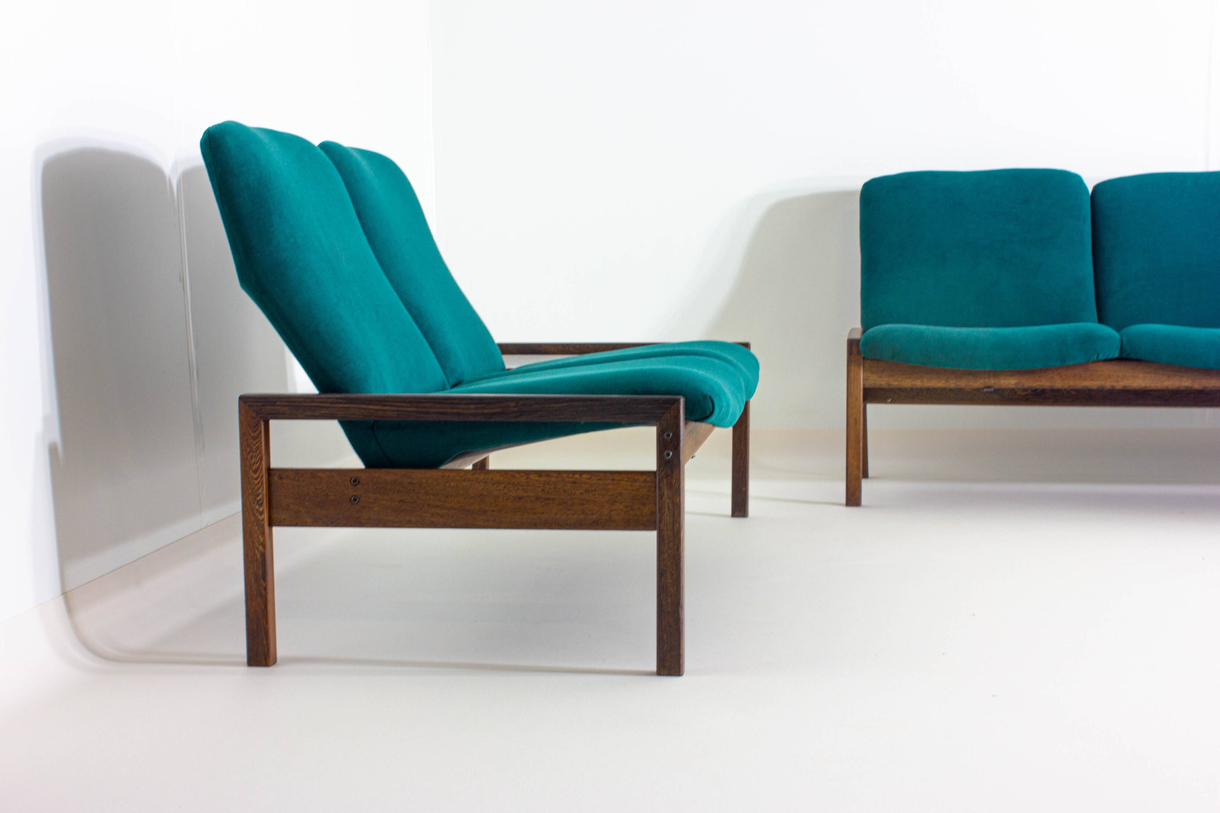 Rare mid-century sitting corner by Georges van Rijck, 1960s Belgium