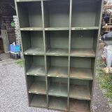 1950s iron workshop storage cabinet.