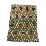 Vintage Moroccan Berber Boucherouite Rug 210x148 cm Atlas, Tribal