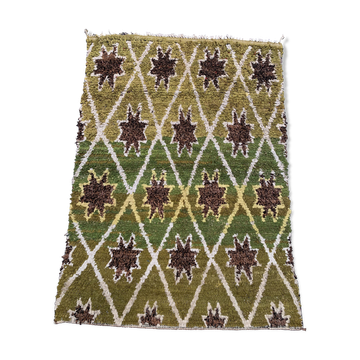 Vintage Moroccan Berber Boucherouite Rug 210x148 cm Atlas, Tribal