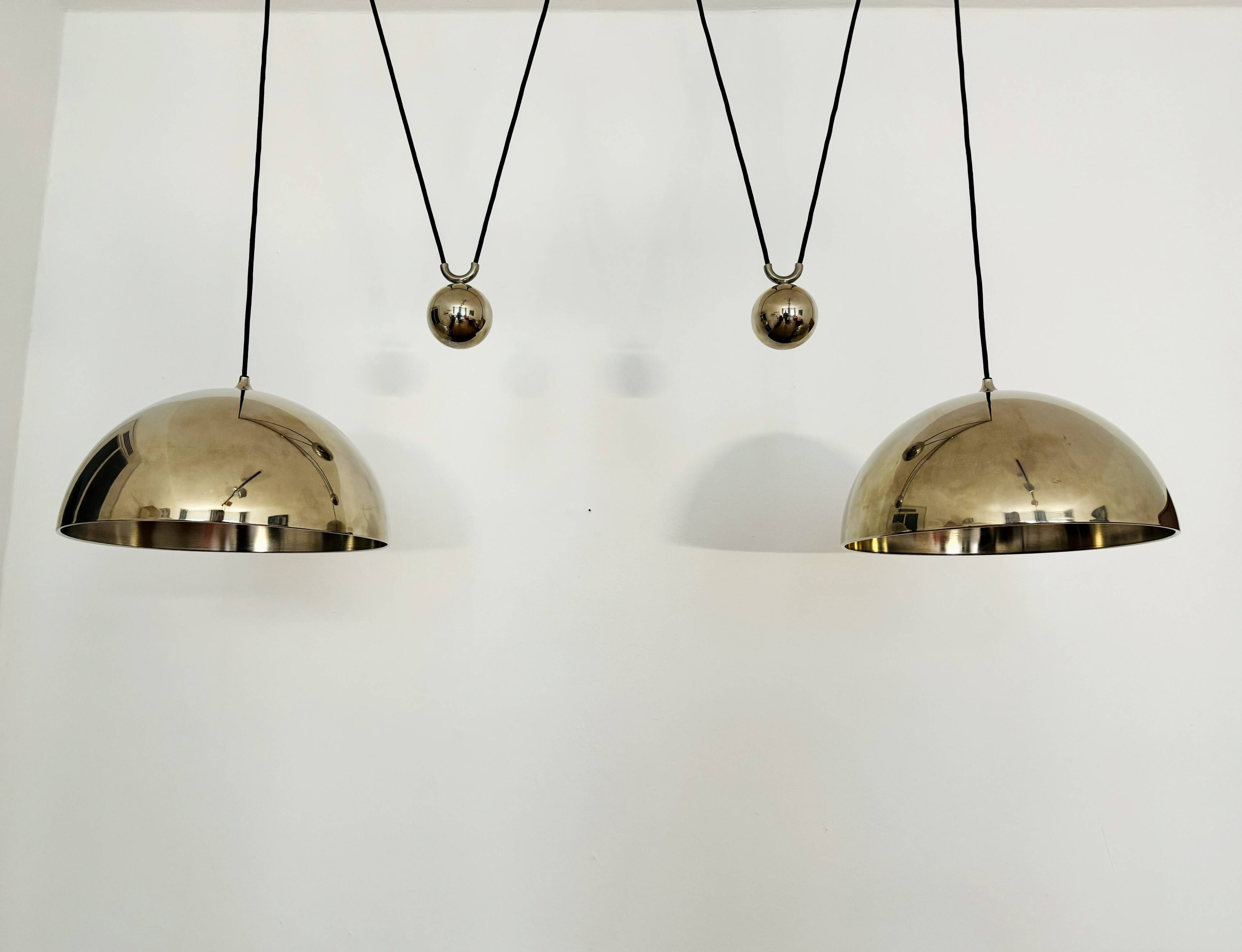 Suspension double Posa40 nickelée par Florian Schulz