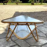 Vintage triangular coffee table