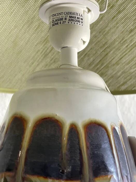 Vincent Cadeaux S.A. ceramic table lamp, France, 1990s