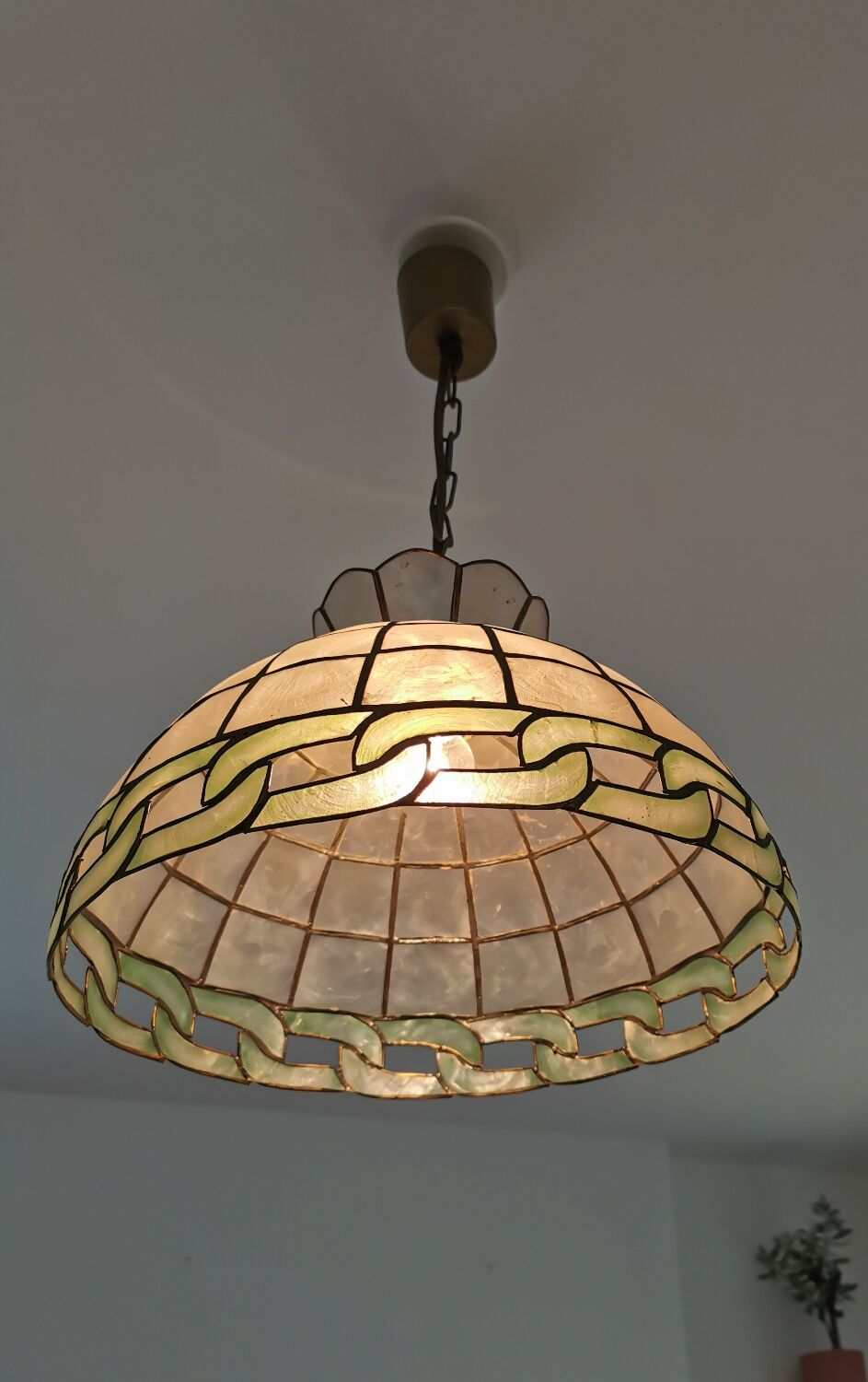 Suspension vintage nacre