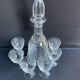 Port wine service – Blown, engraved and cut crystal – Art Deco