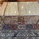 Table basse laiton et onyx