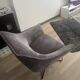Velvet design armchair furminova
