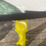 Murano yellow glass soliflore vase, 1960