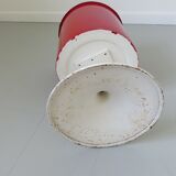 Enamelled tole paper basket, tulip foot 60 70