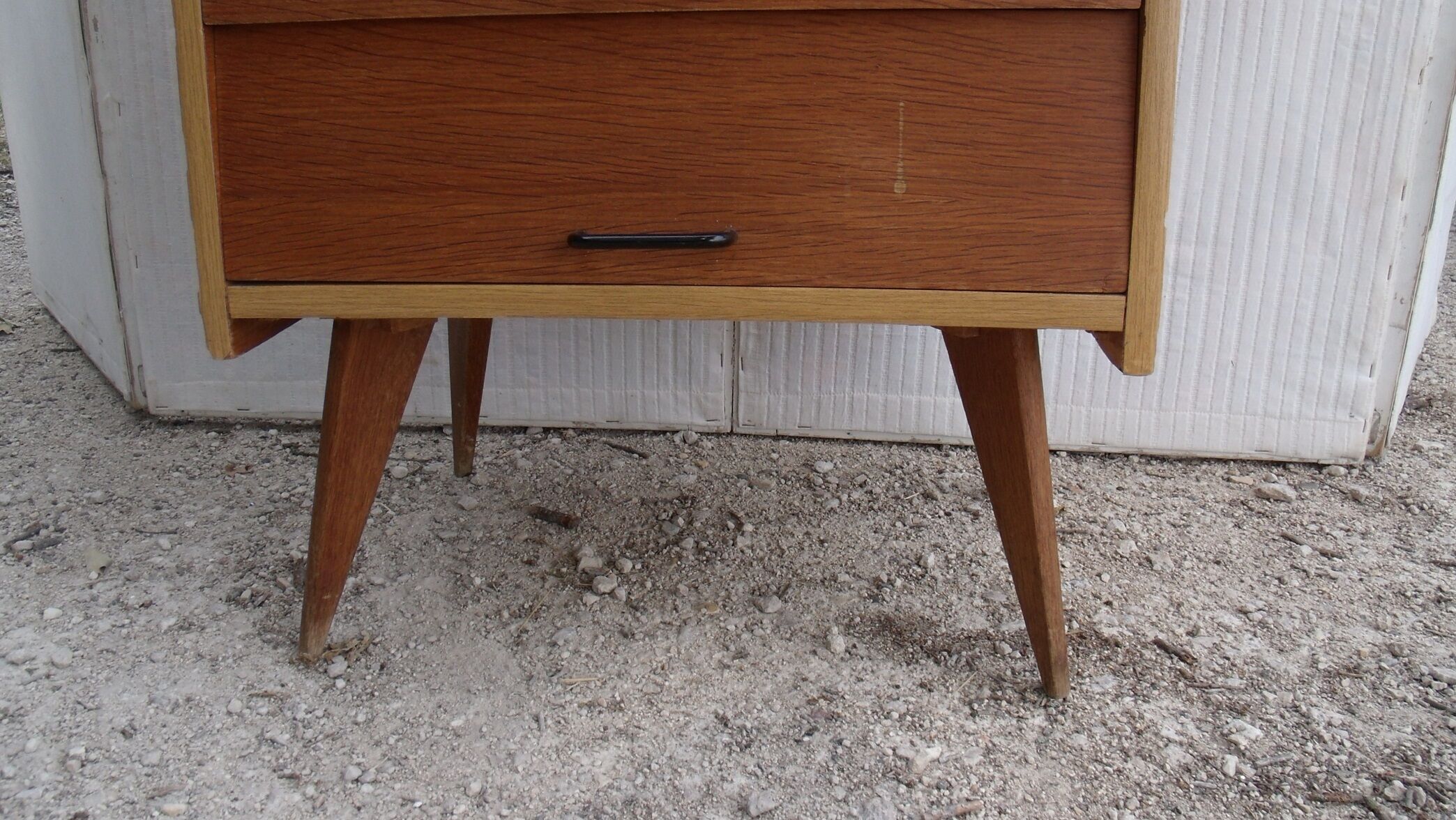 Vintage chiffonnier 1950 feet compass