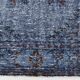 Tapis vintage en laine bleue