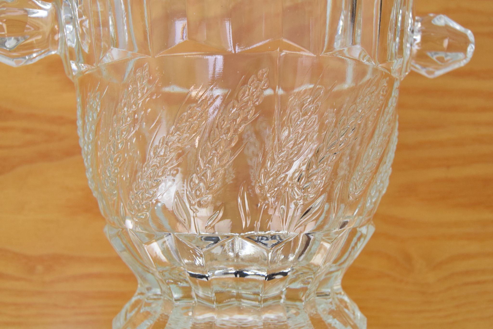 Vase en verre, verre de Bohême, années 1970
