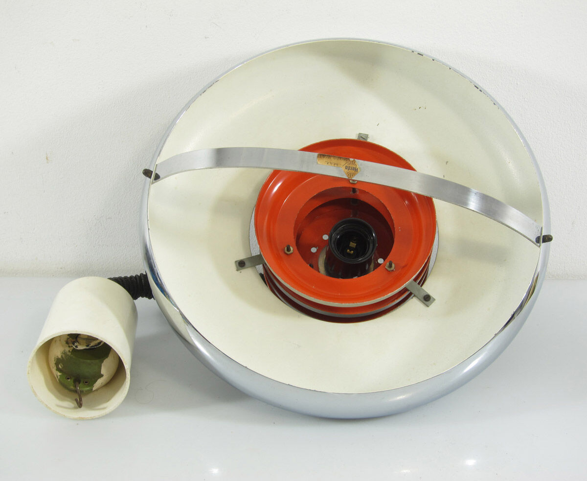 Vintage chrome pendant from the 1960s.