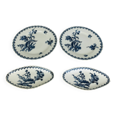2 round dishes and 2 old Chardons model serving bowls by Gien