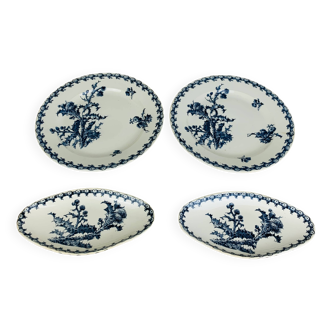 2 plats ronds et 2 raviers anciens modèle Chardons par Gien