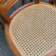 4 Louis XV chairs in solid wood and cane