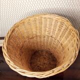 Vintage wicker basket planter