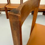 Lot of 6 old Scandinavian chairs "Corona" design 60s Lennart Bender