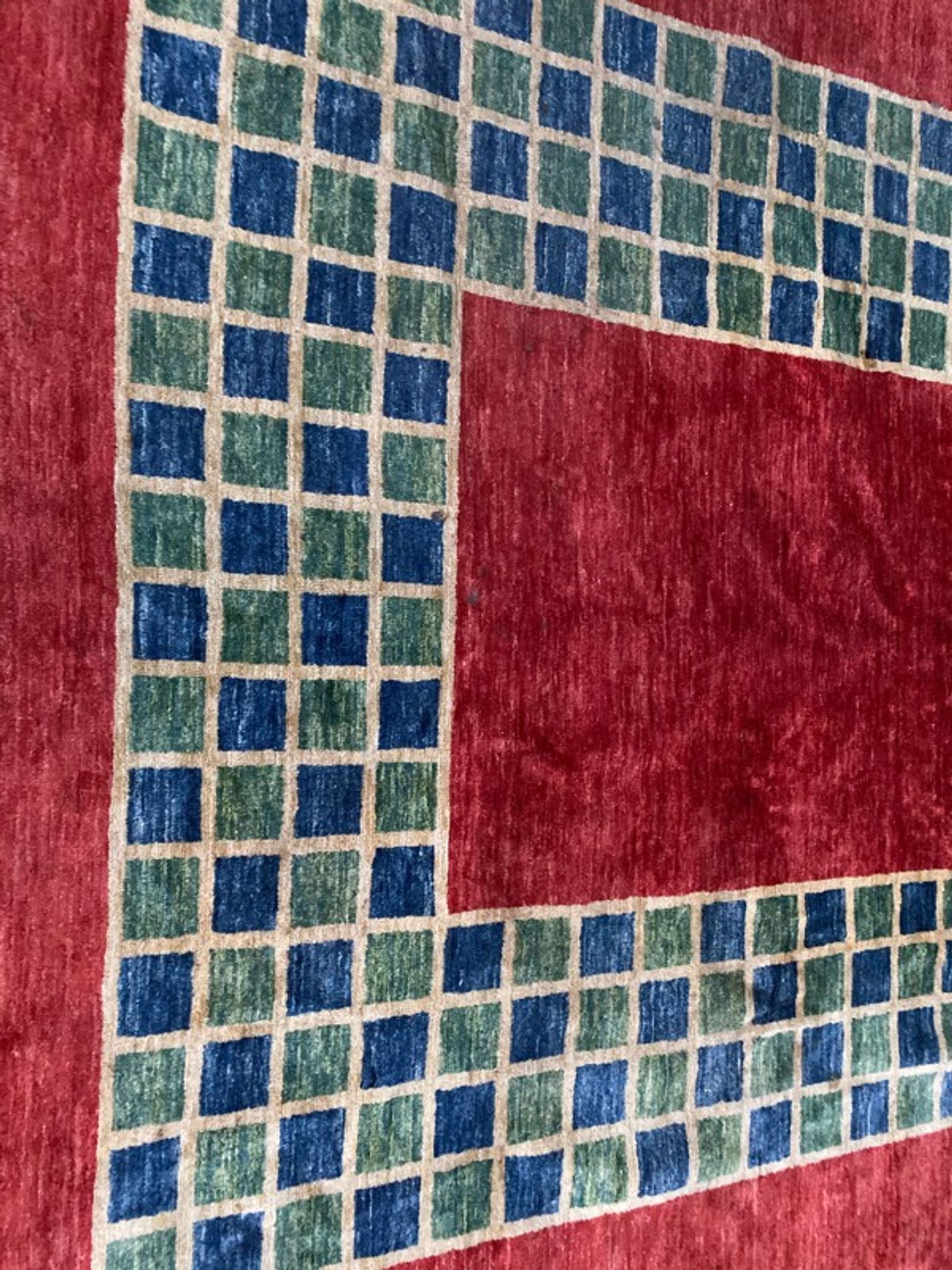 Contemporary carpet design, Persian Gabbeh 225x256 cm