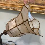 Mother-of-pearl tulip lamp