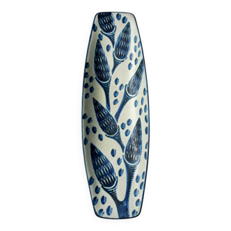 Decorative stoneware plate by Søholm designed by Einar Johansen, Denmark, 1970s.