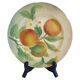 Majolica Oranges Plate by Keller & Guerin Saint Clement, France 1900s